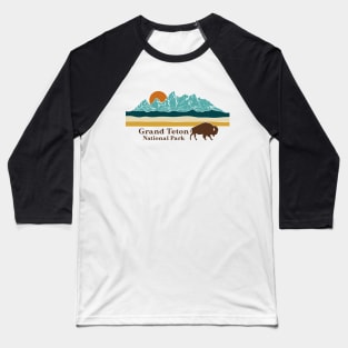 Grand Teton National Park Baseball T-Shirt